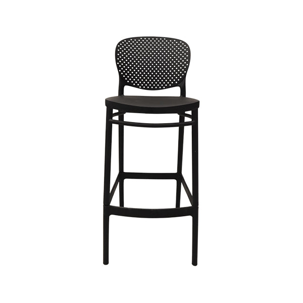Silla alta negra