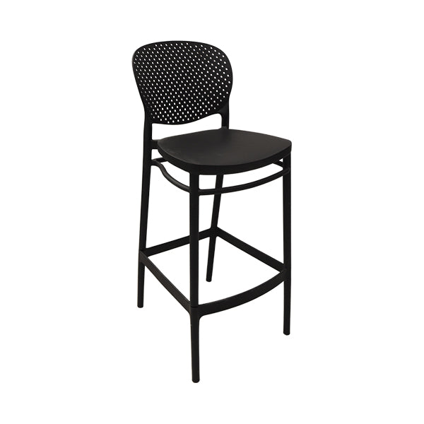 Silla alta negra