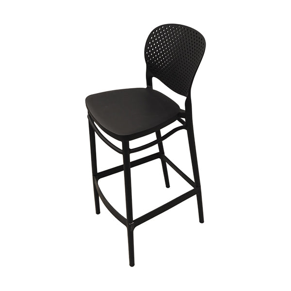 Silla alta negra