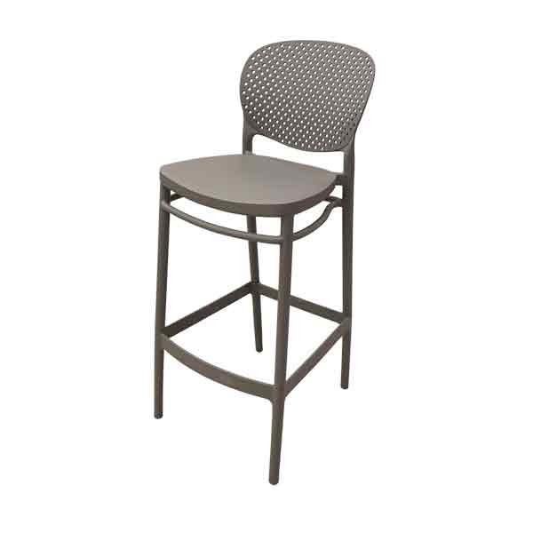 Silla alta gris