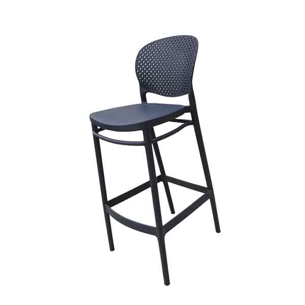 Silla alta azul