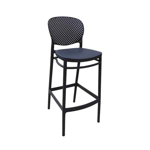 Silla alta azul