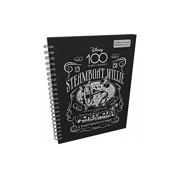 Cuaderno de resorte 80 hojas tapa dura Mickey Primavera