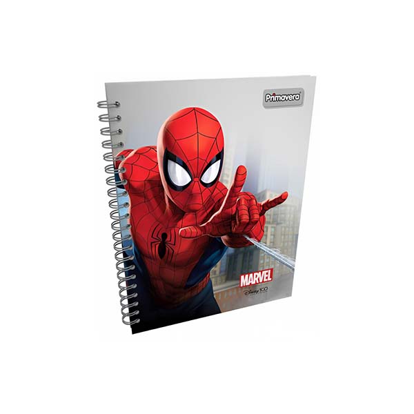 Cuaderno de resorte 80 hojas tapa dura Spiderman Primavera