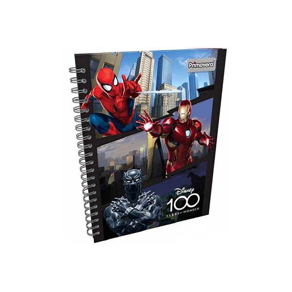 Cuaderno de resorte 80 hojas tapa dura Avengers Primavera