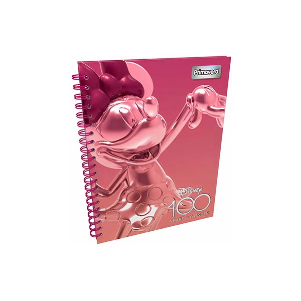 Cuaderno de resorte 80 hojas tapa dura Minnie 3 Primavera