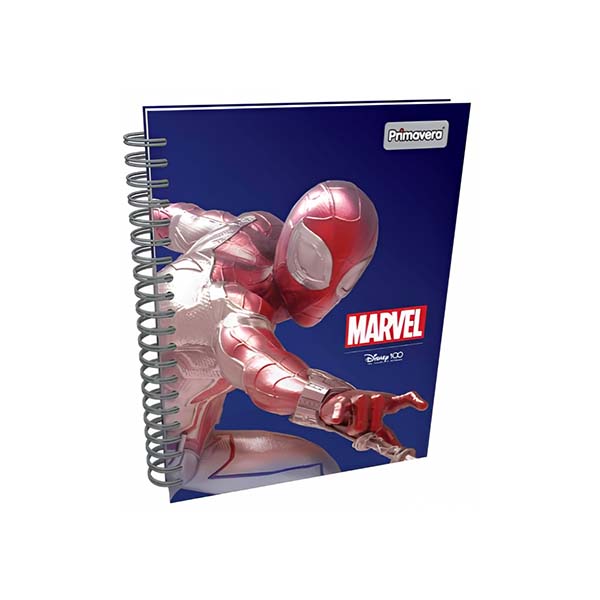 Cuaderno de resortes tapa dura 7 materias 175 hojas Spiderman Primavera