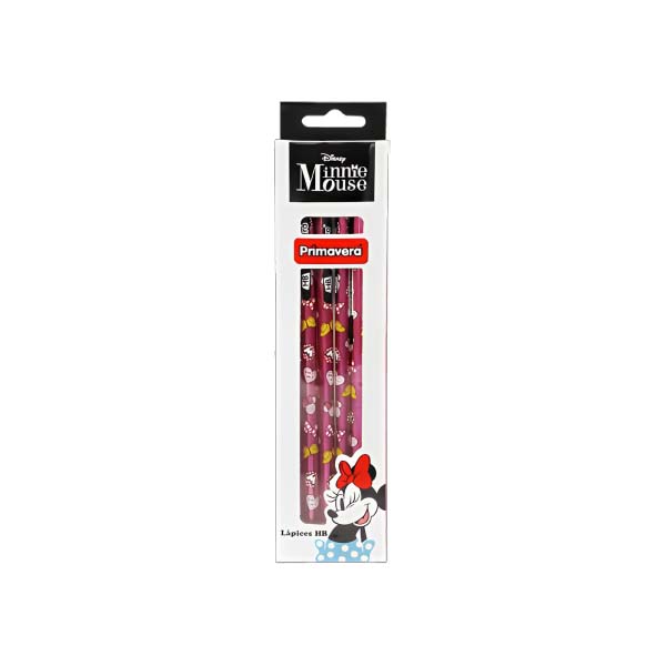 Lápiz HB metalizado 6 unidades Minnie Primavera