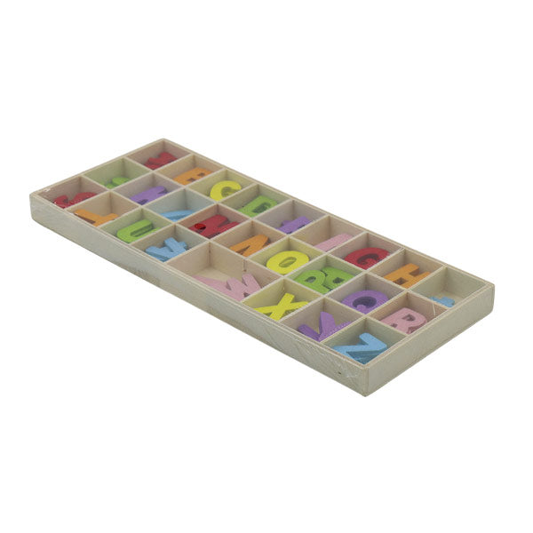 Letras y números de colores en set