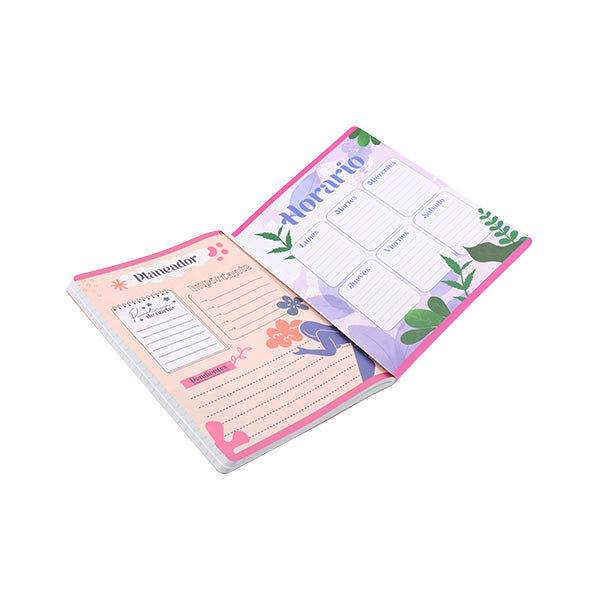 Cuaderno cosido Flower Power 10 100 hojas Primavera