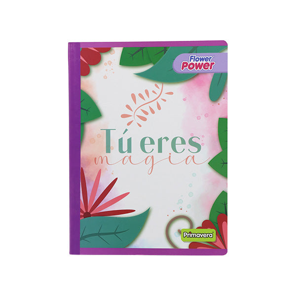 Cuaderno cosido Flower Power 12 100 hojas Primavera