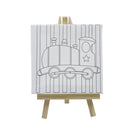 Canva predibujada para pintar con soporte 10x10cm