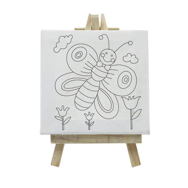 Canva predibujada para pintar con soporte 10x10cm