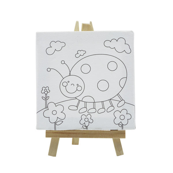 Canva predibujada para pintar con soporte 10x10cm