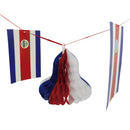 Guirnalda banderas y campanas 2.2 metros 6 piezas