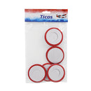 Guirnalda tricolor 7 centimetros x 2 metros 6 piezas