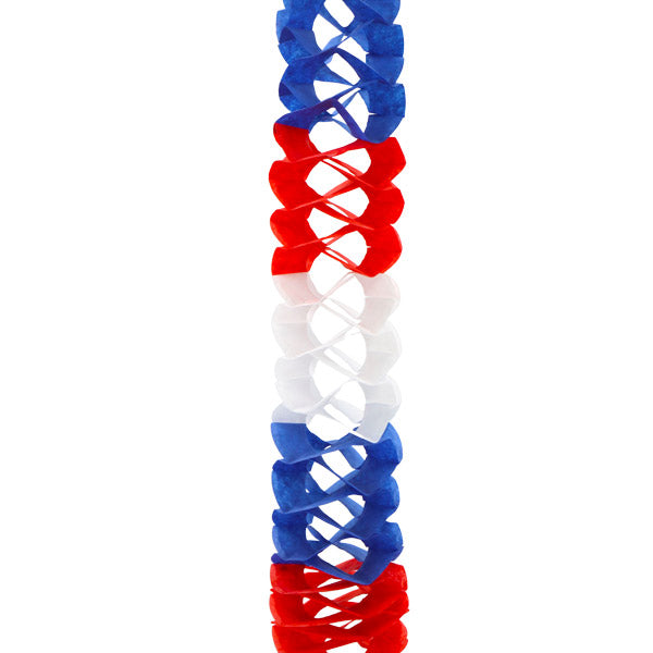 Guirnalda tricolor 7 centimetros x 2 metros 6 piezas