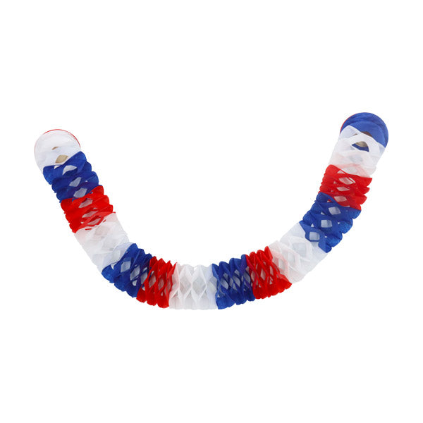Guirnalda tricolor 7 centimetros x 2 metros 6 piezas