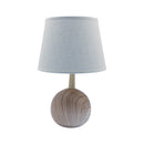 Lampara para mesa madera 34x18 cm