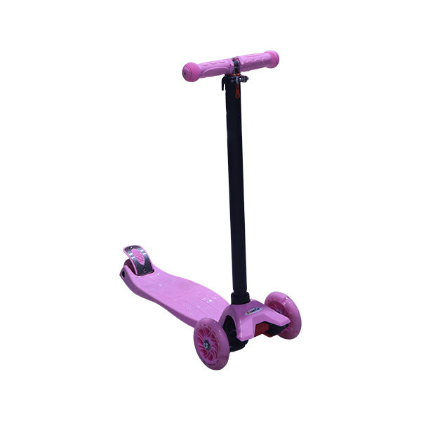 Scooter plegable de 3 ruedas 80cm rosado