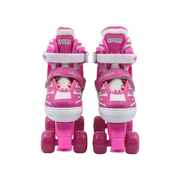 Patines 4 ruedas rosados talla 31-34