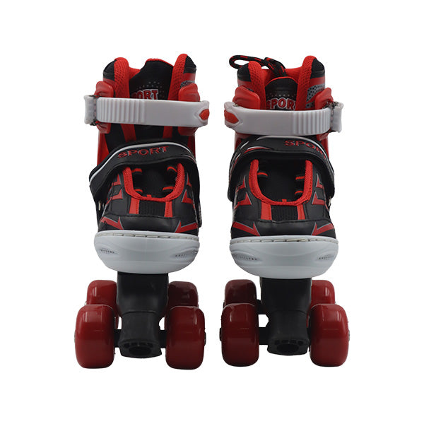 Patines 4 ruedas rojos talla 31-34