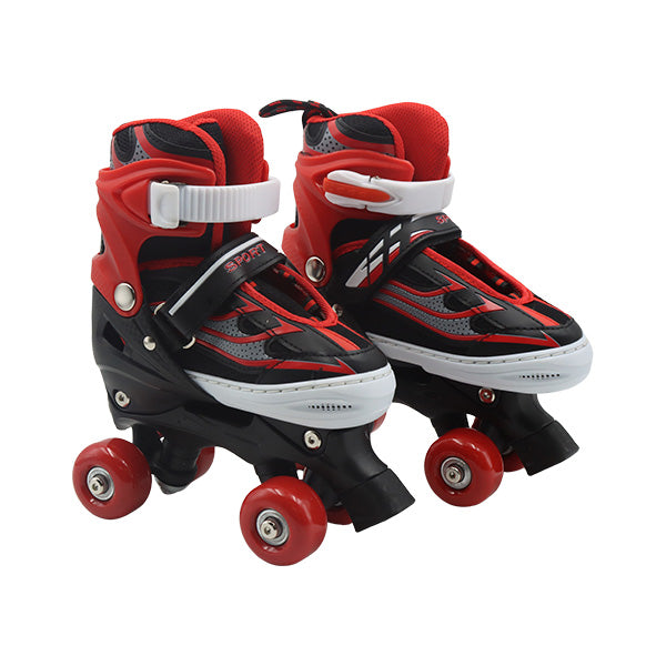 Patines 4 ruedas rojos talla 31-34