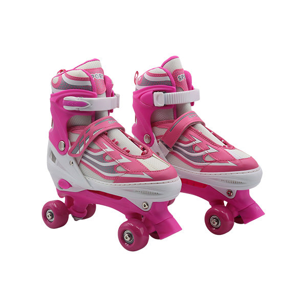 Patines 4 ruedas rosados talla 39-43