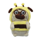 Peluche perro con vestido de abeja 30cm