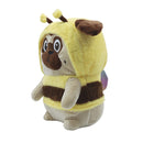Peluche perro con vestido de abeja 30cm