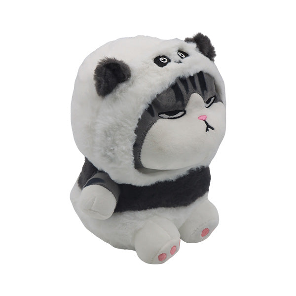 Peluche gato con capucha blanca 20 cm