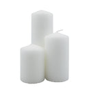 Set candelas 3 piezas blancas