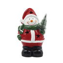Adorno snowman santa 13cm