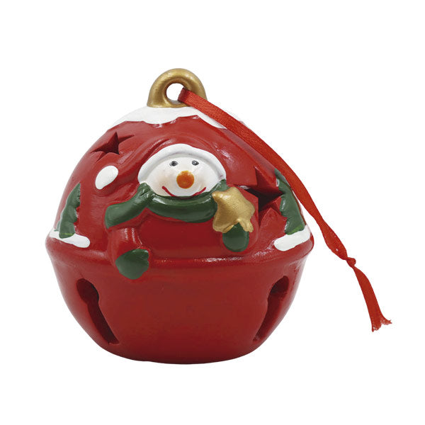 Adorno snowman santa 8cm