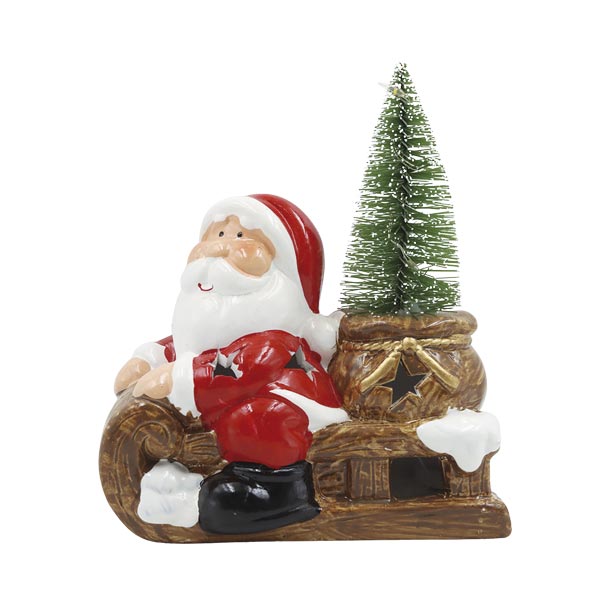 Adorno snowman santa 14cm