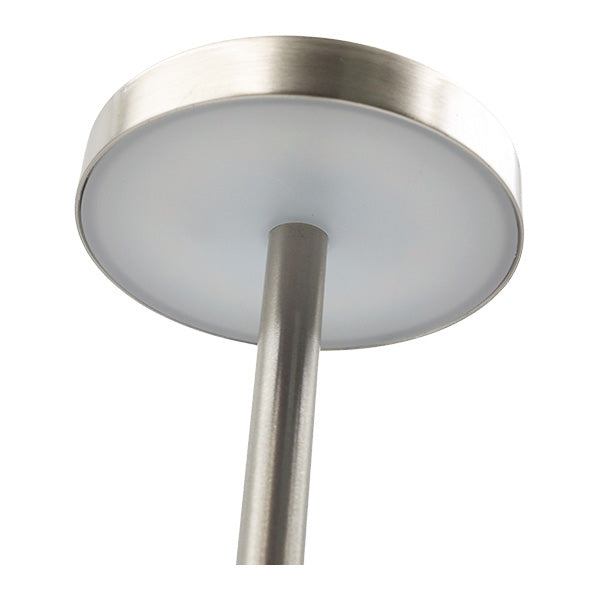 Lampara tactil color plata