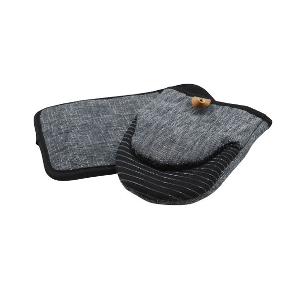 Set 2 guantes para cocina negro