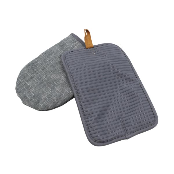 Set 2 guantes para cocina gris