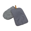 Set 2 guantes para cocina gris