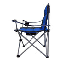 Silla plegable azul