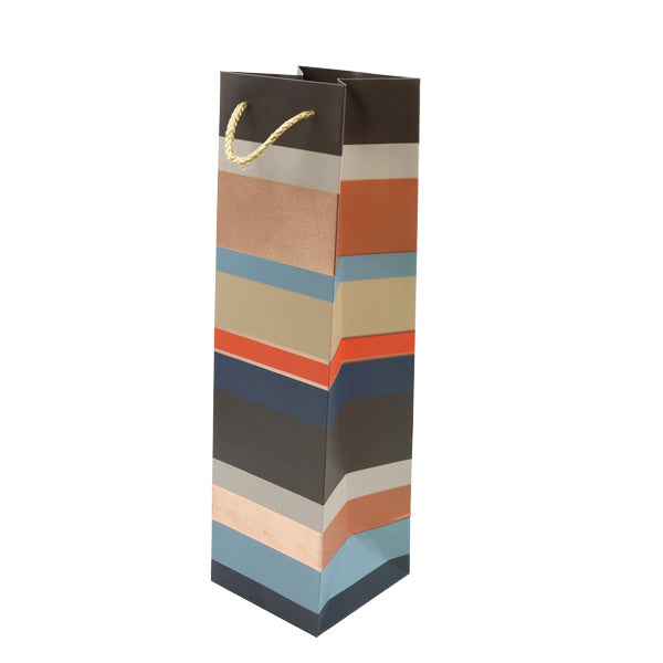 Bolsa botella rayas
