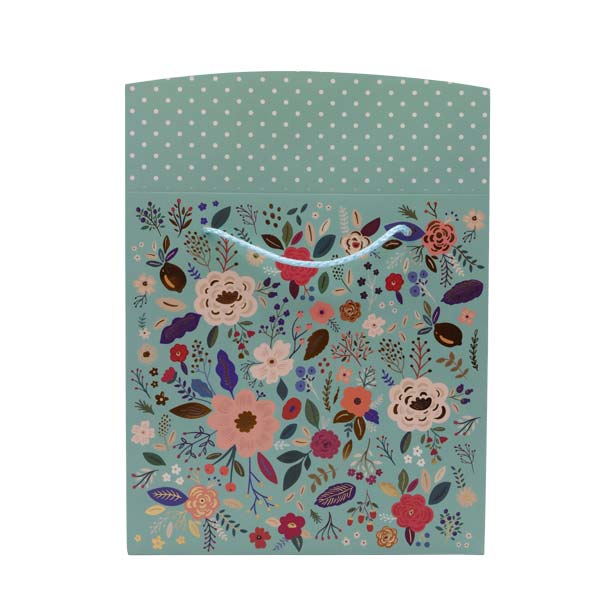 Bolsa regalo tamaño M flores