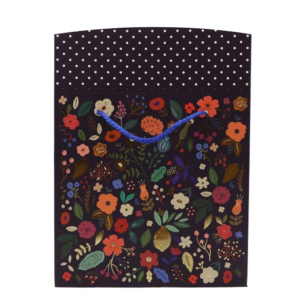 Bolsa regalo tamaño M flores