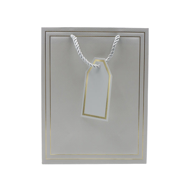 Bolsa regalo gris tamaño S