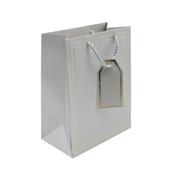 Bolsa regalo gris tamaño S