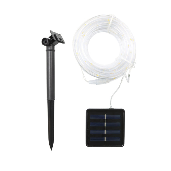 Set de 4 luces en serie solares de 100 led blancas