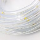 Set de 4 luces en serie solares de 100 led blancas