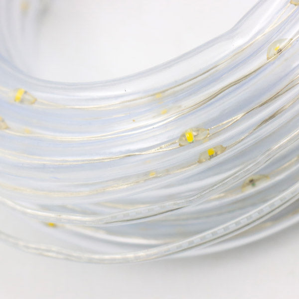 Set de 4 luces en serie solares de 100 led blancas