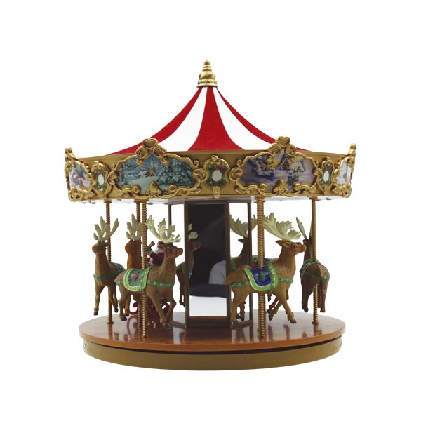 Villa navideña carrusel 31cm