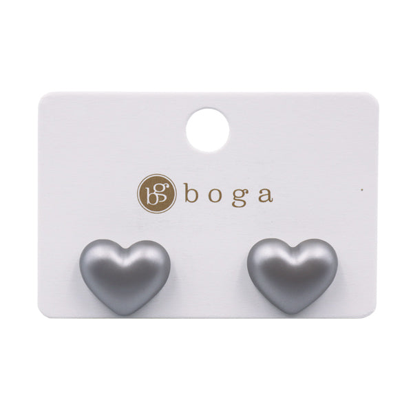 Aretes corazón para dama 6361 - Boga Accessories